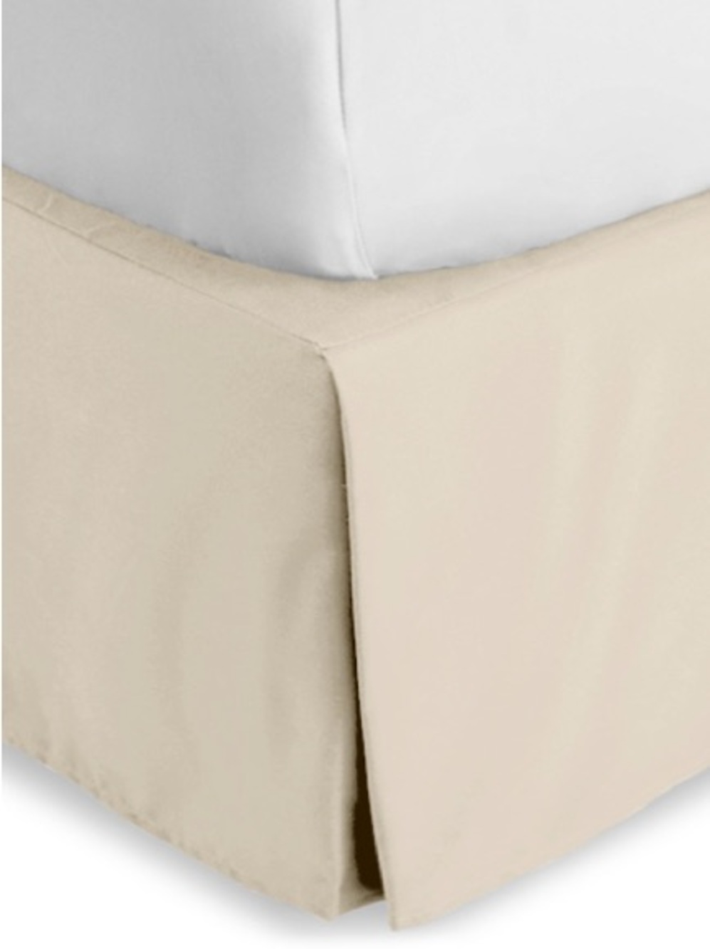 Bed Skirt 15” Tailored Drop Easy-Fit Cal King - SAND